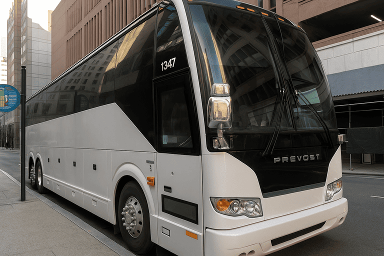 a Charter Bus Rental Allentown coach bus