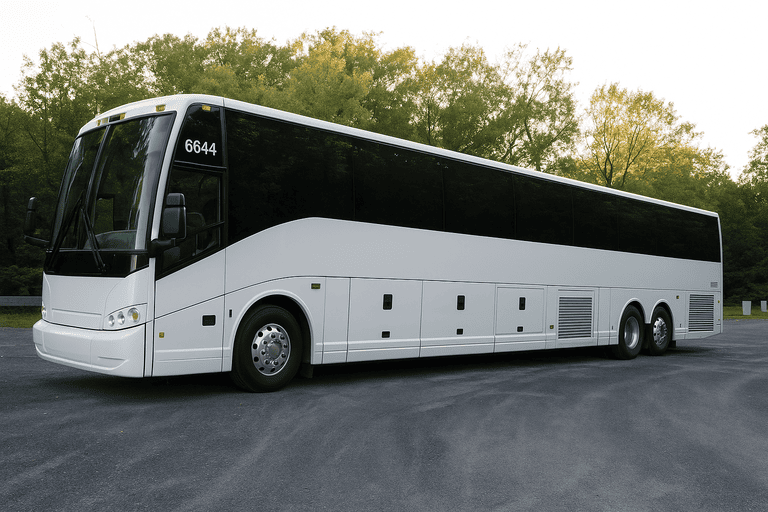 exterior of Charter Bus Rental Allentown coach bus